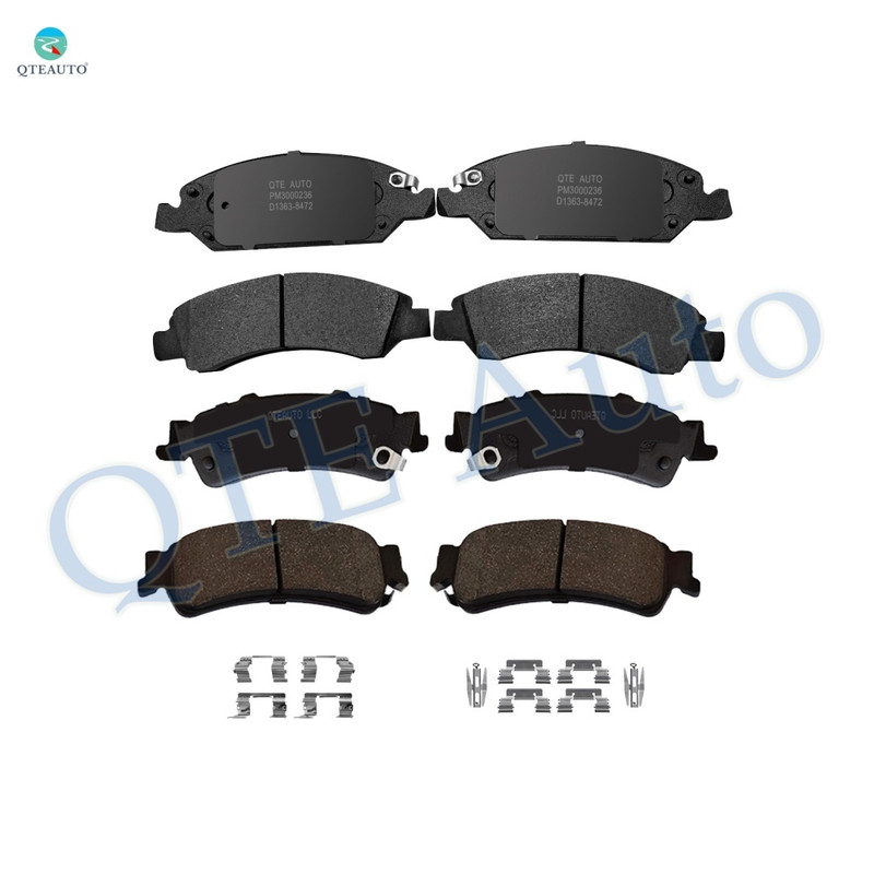 Set of 8 Front-Rear D792 7662 Ceramic Brake Pad Kit For 2005 Chevrolet Silverado 1500