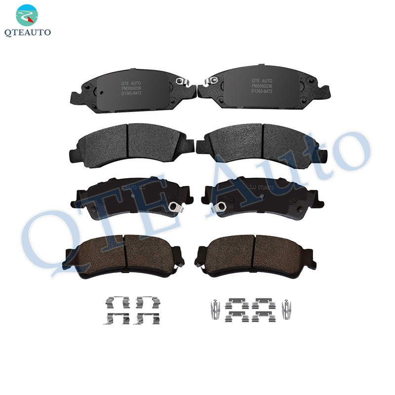 Set of 8 Front-Rear Ceramic Brake Pad Kit For 2005 2006 GMC Sierra 1500