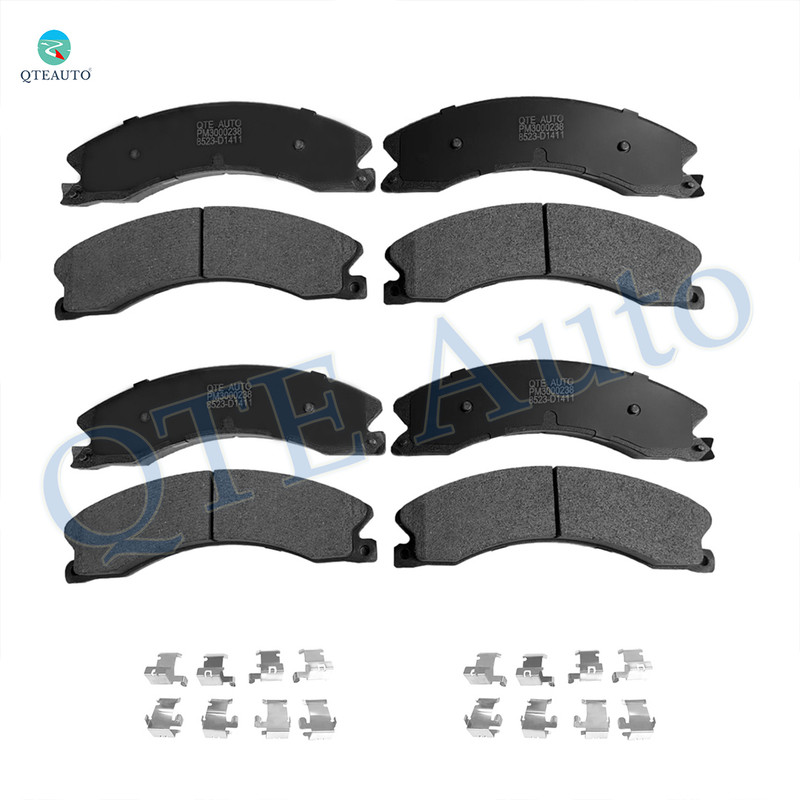 Set of 8 Front-Rear Ceramic Brake Pad Kit For 2011-2018 GMC Sierra 2500 HD