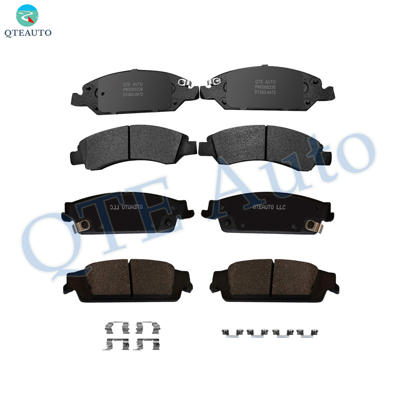 Set of 8 Front-Rear D1707 8930 Ceramic Brake Pad Kit For 2015-2017 2020 Chevrolet Tahoe