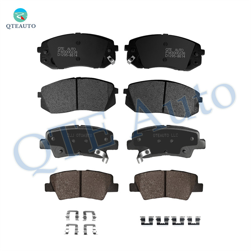 Set of 8 Front-Rear Ceramic Brake Pad Kit For 2015 Hyundai Sonata