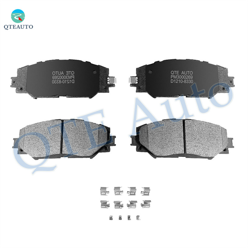Front Ceramic Brake Pad Kit For 2009 2010 Pontiac Vibe Base