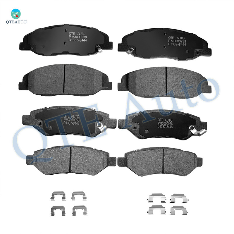 Set of 8 Front-Rear Ceramic Brake Pad Kit For 2008-2014 Cadillac CTS
