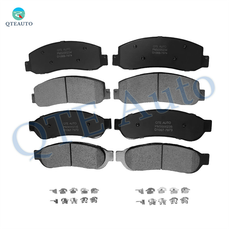Set of 8 Front-Rear Ceramic Brake Pad Kit For 2005-2007 Ford F-350 Super Duty