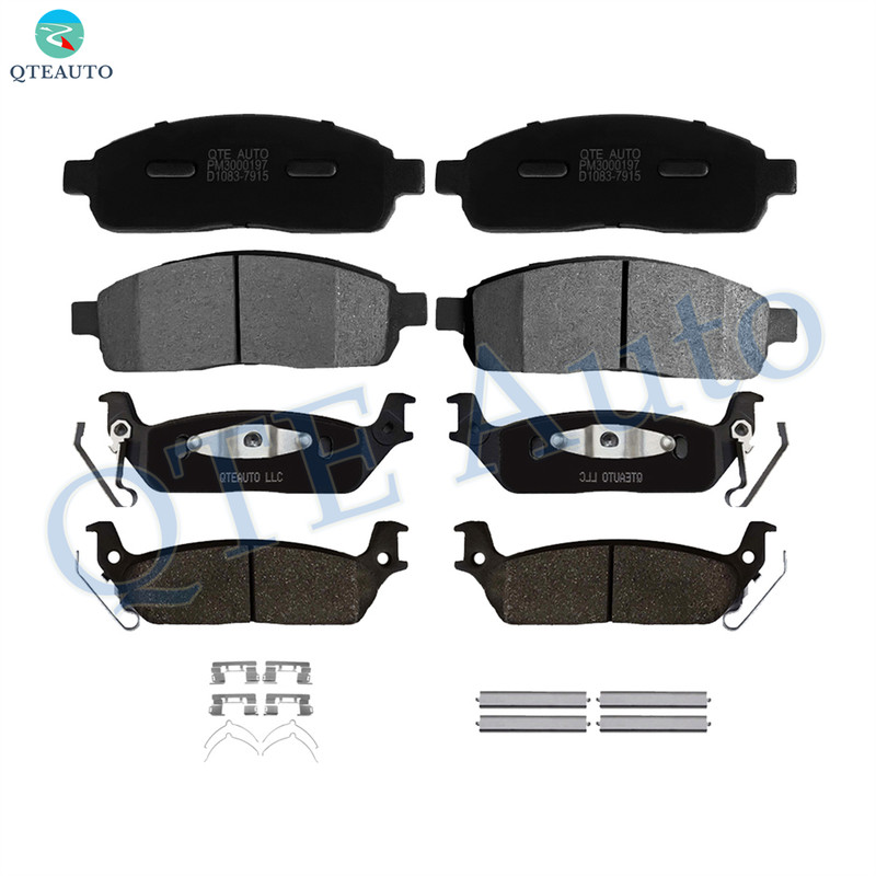 Set of 8 Front-Rear Ceramic Brake Pad Kit For 2004-2009 Ford F-150