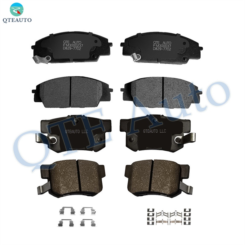 Set of 8 Front-Rear D537 7418 Ceramic Brake Pad Kit For 2006-2011 Honda Civic