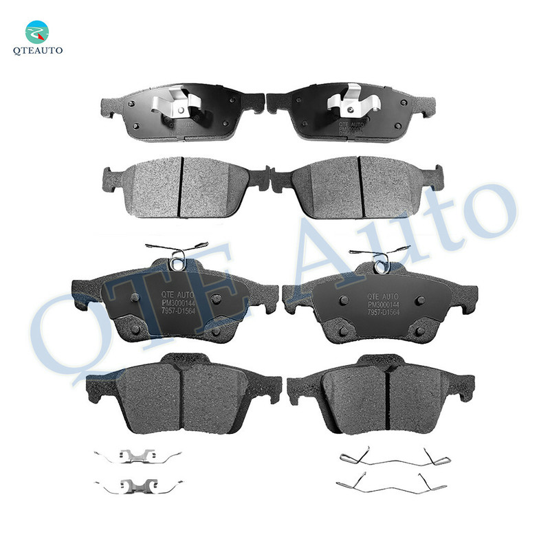 Set of 8 Front-Rear D1564 7957 Ceramic Brake Pad Kit For 2013-2016 Ford Escape