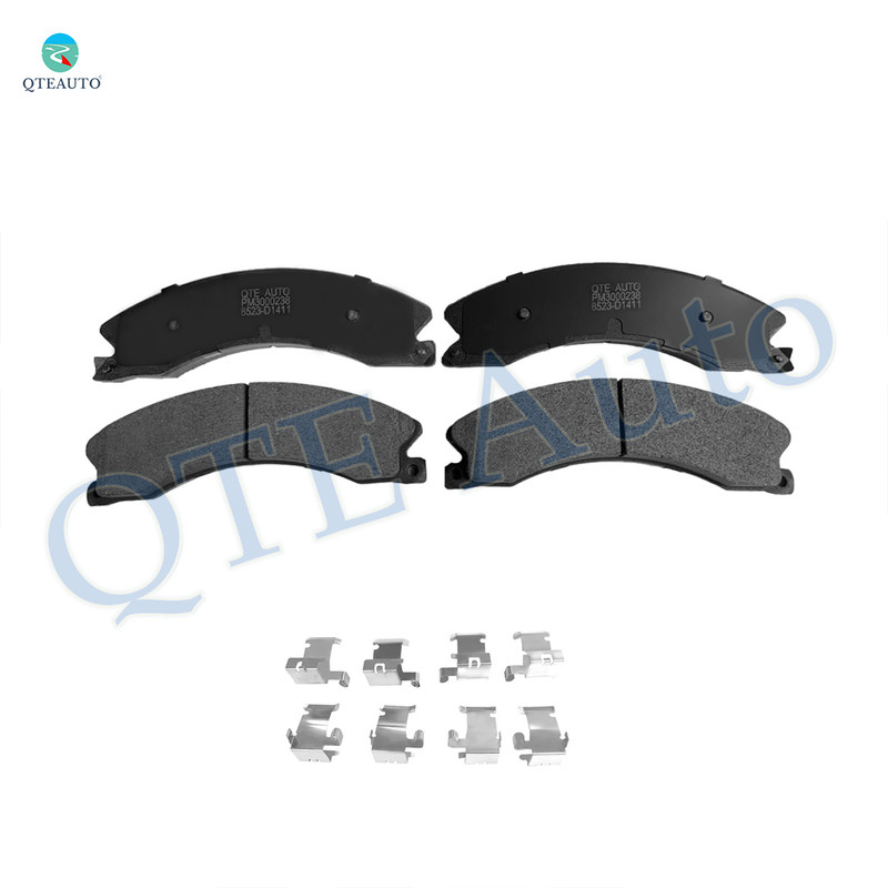Front Ceramic Brake Pad Kit For 2011-2019 Chevrolet Silverado 3500 HD