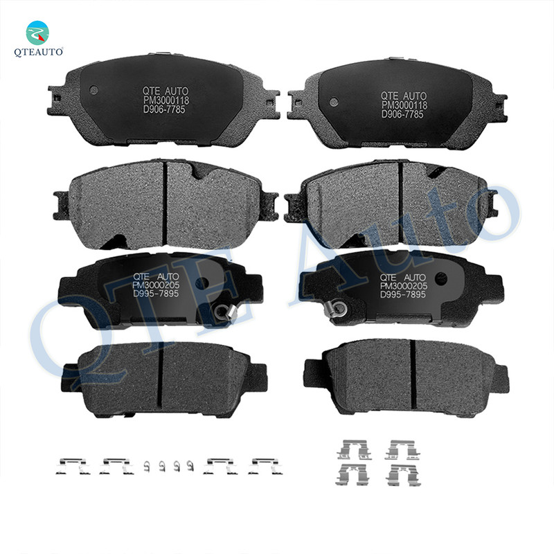 Set of 8 Front-Rear Ceramic Brake Pad Kit For 2004-2010 Toyota Sienna