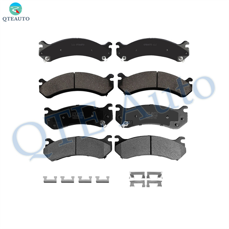 Set of 8 Front-Rear Ceramic Brake Pad Kit For 2007 Chevrolet Silverado 1500 HD Classic