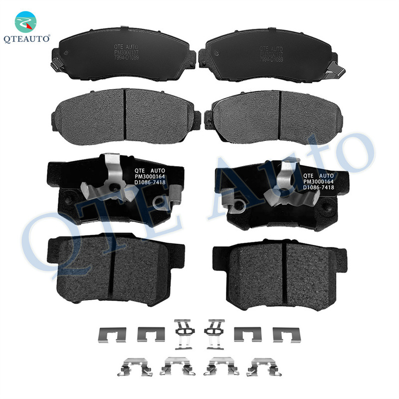 Set of 8 Front-Rear Ceramic Brake Pad Kit Fits 2007-2011 Honda CR-V