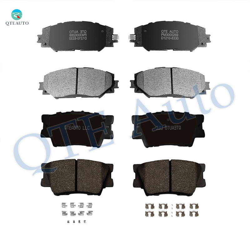 Set of 8 Front-Rear Ceramic Brake Pad Kit Fits 2006-2018 Toyota RAV4