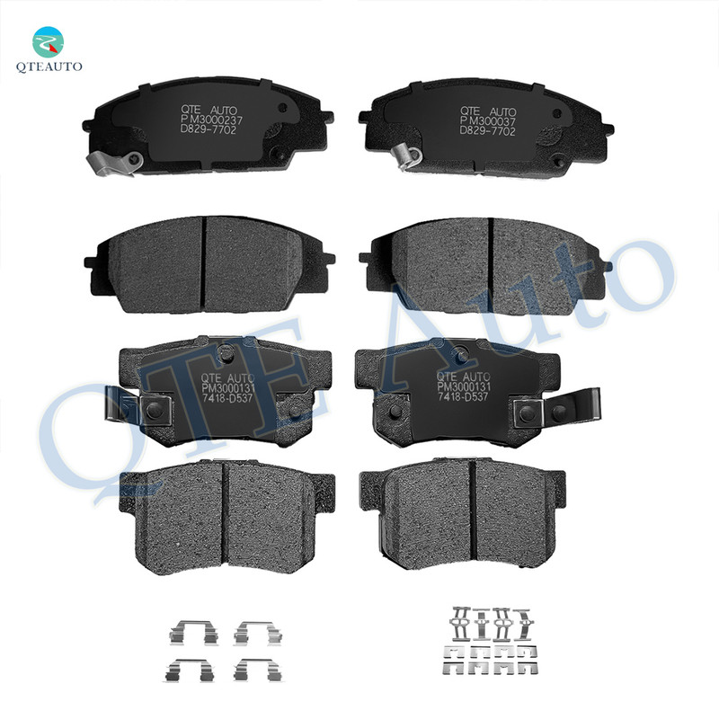 Set of 8 Front-Rear Ceramic Brake Pad Kit Fits 2006-2011 Honda Civic