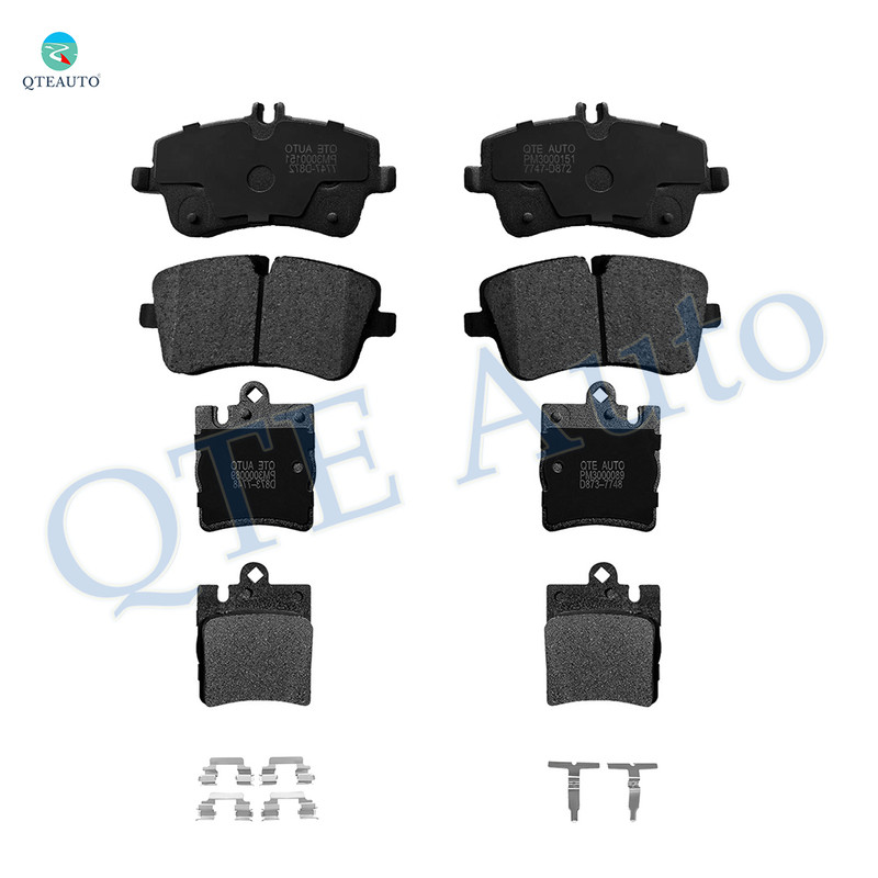 Set of 8 Front-Rear Ceramic Brake Pad Kit Fits 2006 2007 Mercedes-Benz C280 4Matic