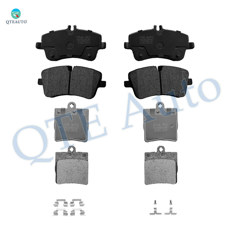 Set of 8 Front-Rear Ceramic Brake Pad Kit Fits 2001-2005 Mercedes-Benz C240