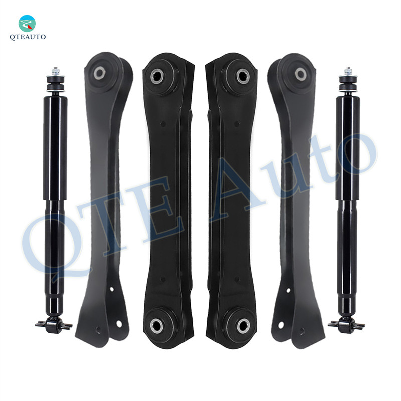 Set of 6 Front Lower and Upper Control Arm-Shock Absorber For 1997-2006 Jeep TJ