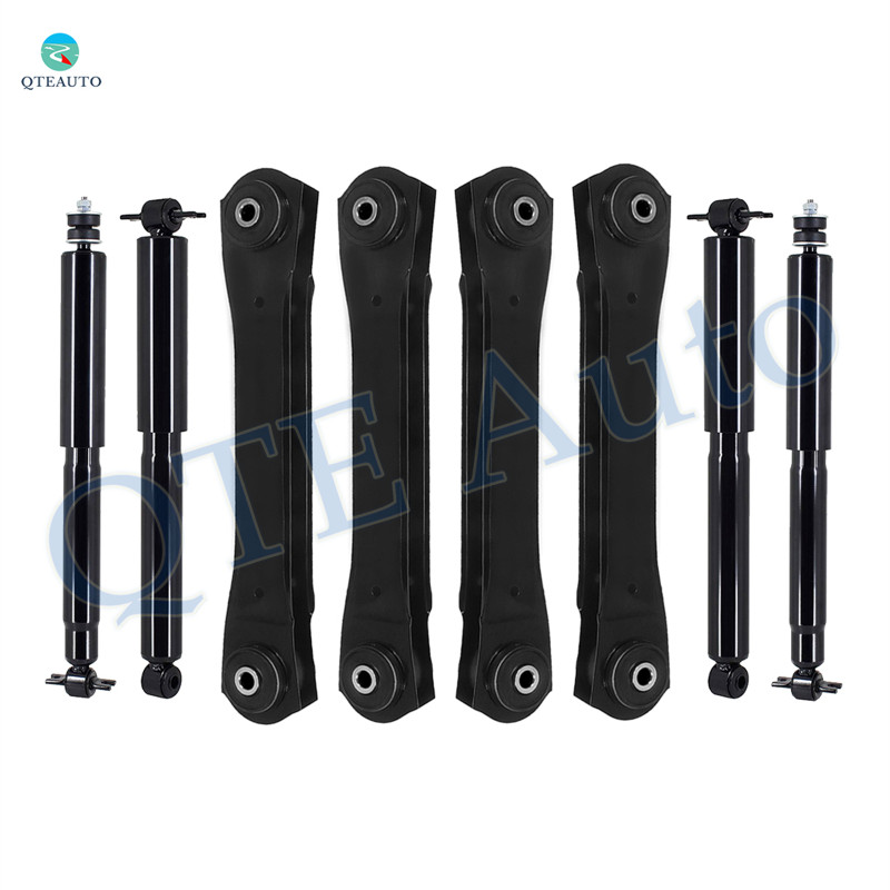 Set of 8 Front-Rear Lower Control Arm-Shock Absorber For 1997-2006 Jeep Wrangler