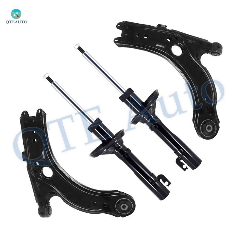 Set of 4 Front Lower Control Arm-Suspension Strut Assembly For 1999-2005 Volkswagen Jetta