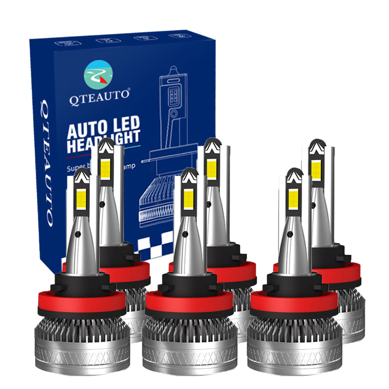 6P H8/H9/H11 LED Bulb Super Bright High Beam Low Beam Fog Light 140W, Voltage 12V, 6000K, Lifespan 30,000 hours, Waterproof rate IP68, Operating Temperature -15c~105c For 2017-2020 Ford Fusion