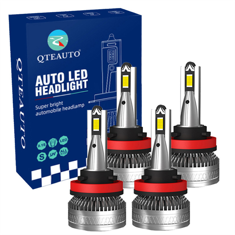 Set of 4 H8/H9/H11 LED Super Bright High Beam Low Beam, 12V, Color Temperature 6000K, Lifespan 30,000 hours, Waterproof rate IP68, Operating Temperature -15c~105c For 2007-2018 Nissan Altima