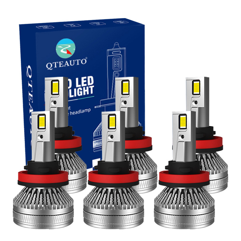 Set of 6 H8/H9/H11 LED Bulb Super Bright High Beam Low Beam Fog Light 140W, 12V, Color Temperature 6000K, 30,000 hours, IP68, Operating Temperature -15c~105c For 2022 Jeep Grand Cherokee WK