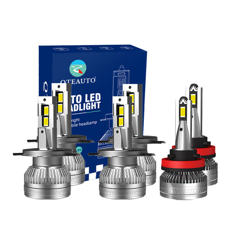 Set of 6 H4/HB2/9003 H8/H9/H11 LED Super Bright Daytime Running High Beam Low Beam Fog Light 140W, Voltage 12V, 6000K, Lifespan 30,000 hours, IP68, -15c~105c For 2014 2015 Mitsubishi Mirage