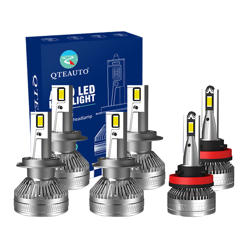 Set of 6 H11/H8/H9 H7 LED Super Bright High Beam Low Beam Fog Light 140W, Voltage 12V, 6000K, Lifespan 30,000 hours, Waterproof rate IP68, -15c~105c For 2002-2012 Audi A4 Quattro