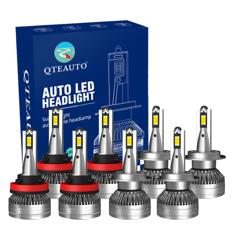 Set 8 H8/H9/H11 H7 LED Bulb Super Bright Daytime Running High Beam Low Beam Fog Light 140W, 12V, Color Temperature 6000K, 30,000 hours, Waterproof rate IP68, -15c~105c For 2009-2013 BMW 335I