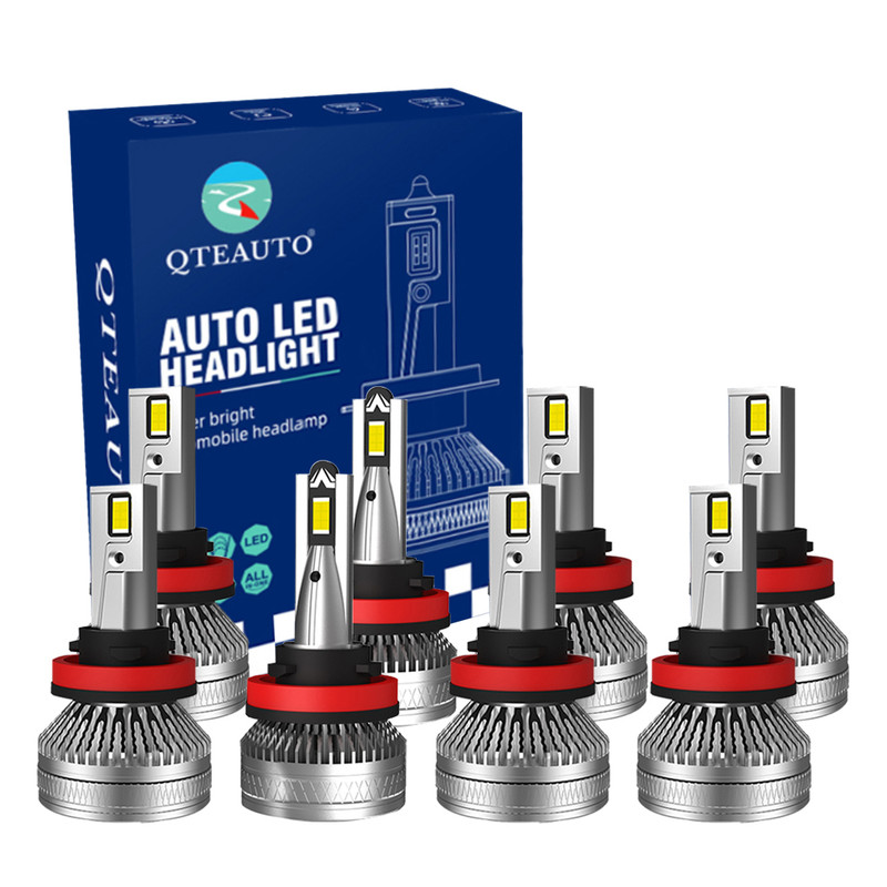 Set of 8 H8/H9/H11 LED Super Bright Daytime Rumning High Beam Low Beam Fog Light 140W, Voltage 12V, 6000K, 30,000 hours, IP68, Operating Temperature -15c~105c For 2017 2018 Jeep Grand Cherokee