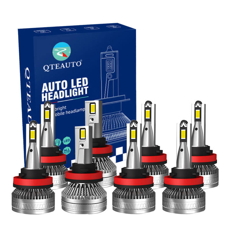 Set of 8 H8/H9/H11 LED Bulb Super Bright Daytime Rumning High Beam Low Beam Fog Light 140W, 12V, Color Temperature 6000K, 30,000 hours, IP68, -15c~105c For 2017 2018 Jeep Grand Cherokee