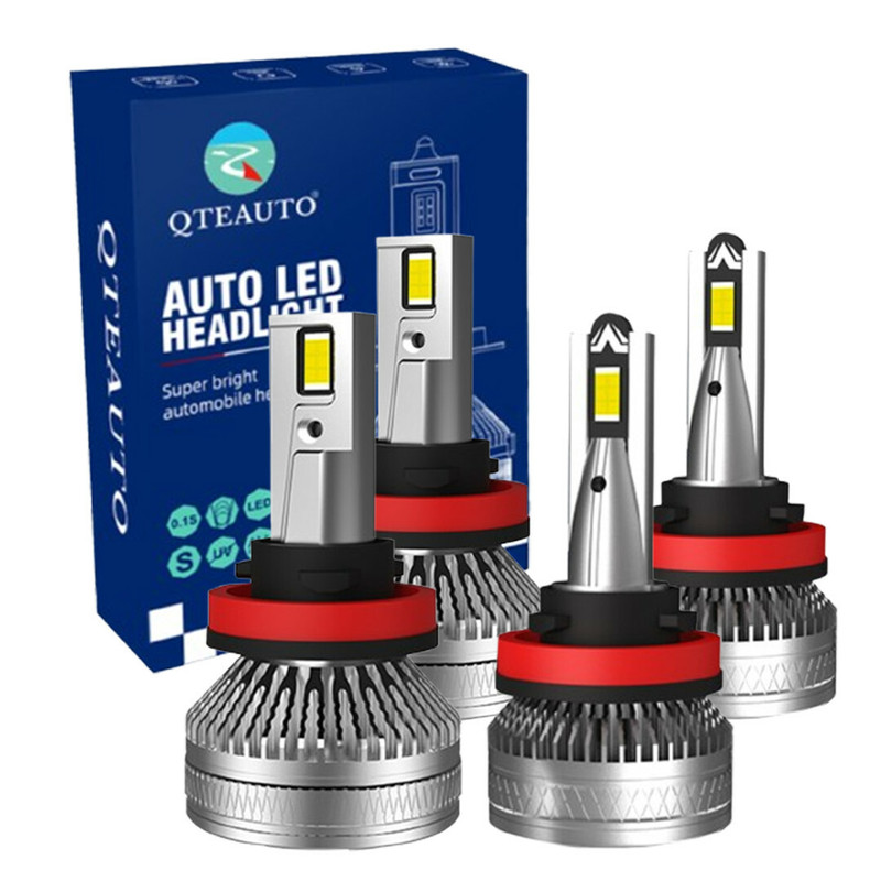 Set of 4 H8/H9/H11 LED Bulb Super Bright High Beam Fog Light 140W, 12V, Color Temperature 6000K, Lifespan 30,000 hours, IP68, Operating Temperature -15c~105c For 2014-2022 Nissan Rogue