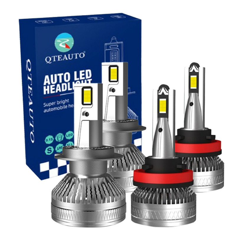 Set of 4 H7 H8/H9/H11 LED Bulb Super Bright High Beam Low Beam 140W, 12V, Color Temperature 6000K, Lifespan 30,000 hours, Waterproof rate IP68, -15c~105c For 2008-2015 Land Rover LR2