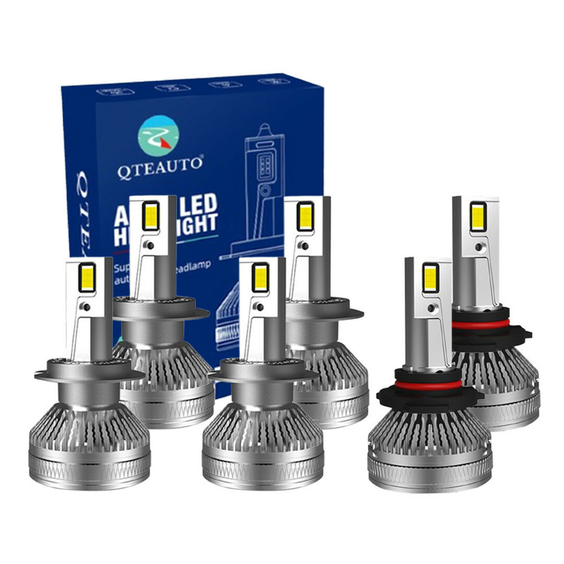 Set of 6 H7 9006/HB4 LED Bulb Super Bright High Beam Low Beam Fog Light 140W, 12V, Color Temperature 6000K, Lifespan 30,000 hours, Waterproof rate IP68, -15c~105c For 2001-2005 BMW 320I