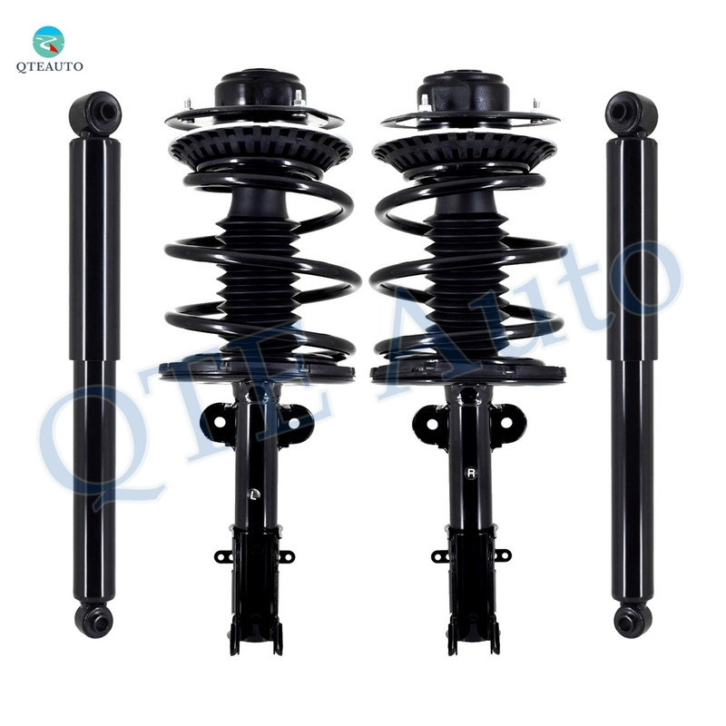 Set Front Quick Complete Strut-Coil Spring-Rear Shock For 2001-2007 Dodge Grand Caravan FWD Monotube Performance Upgrade