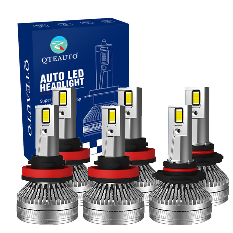 Set 6 9005/HB3/H10 H8/H9/H11 LED Bulb High Beam Low Beam Fog Light 140W, 12V, Color Temperature 6000K, 30,000 hours, IP68, Operating Temperature -15c~105c For 2010 2011 Honda Accord Crosstour