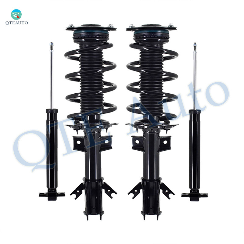Set of 4 Front Quick Complete Strut-Coil Spring Assembly-Rear Shock Absorber For 2015-2024 Ford Edge