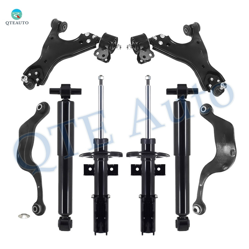 Set of 8 Front Lower Control Arm Ball Joint-Suspension Strut Assembly-Rear Upper Rearward Control Arm-Shock Absorber For 2008-2012 Buick Enclave