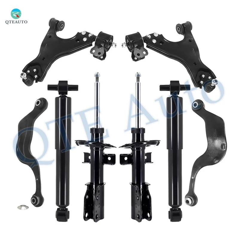 Set of 8 Front Lower Control Arm Ball Joint-Suspension Strut Assembly-Rear Upper Rearward Control Arm-Shock Absorber For 2013-2017 Buick Enclave