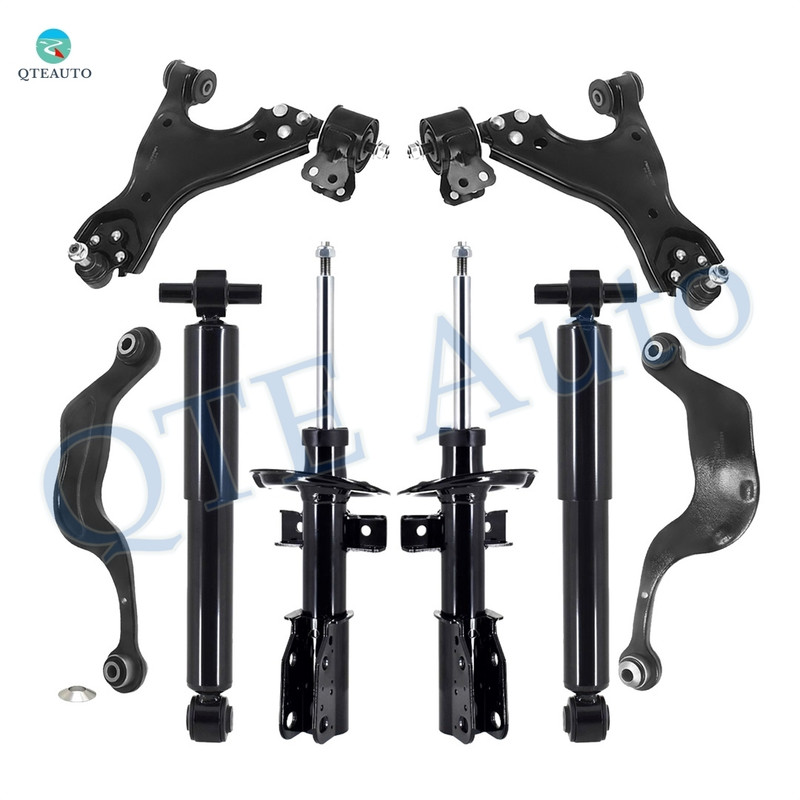 Set of 8 Front Lower Control Arm Ball Joint-Suspension Strut Assembly-Rear Upper Rearward Control Arm-Shock Absorber For 2017 GMC Acadia Limited