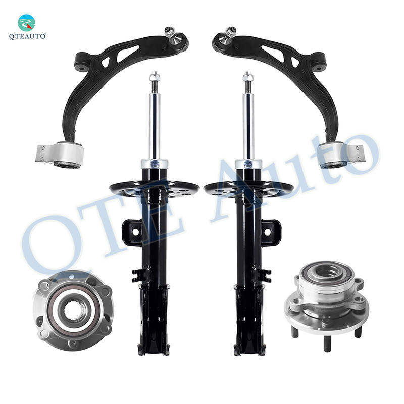 Set of 6 Front Lower Control Arm Ball Joint-Wheel Hub Bearing Assembly-Suspension Strut Assembly For 2011 2012 Ford Explorer