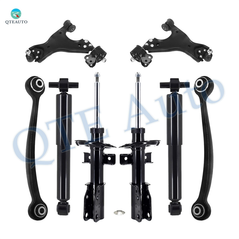 Set of 8 Front Lower Control Arm Ball Joint-Rear Upper Forward Control Arm-Suspension Strut Assembly-Shock Absorber For 2013-2017 Buick Enclave