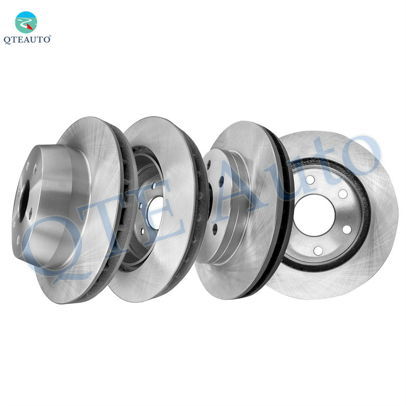 Set of 4 Front 305mm-Rear 330.2mm Brake Disc Rotors For 2000-2006 GMC Yukon