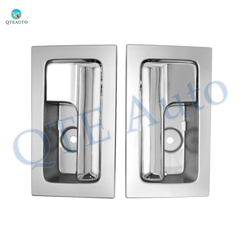 Pair of 2 Front Left Outer Door Handle For 2009-2014 Ford F-150 with chrome