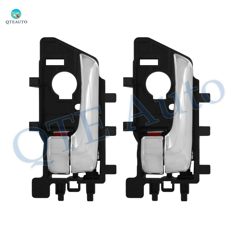Pair of 2 Front-Rear Left Inner Door Handle For 2010-2012 KIA Forte Koup With chrome