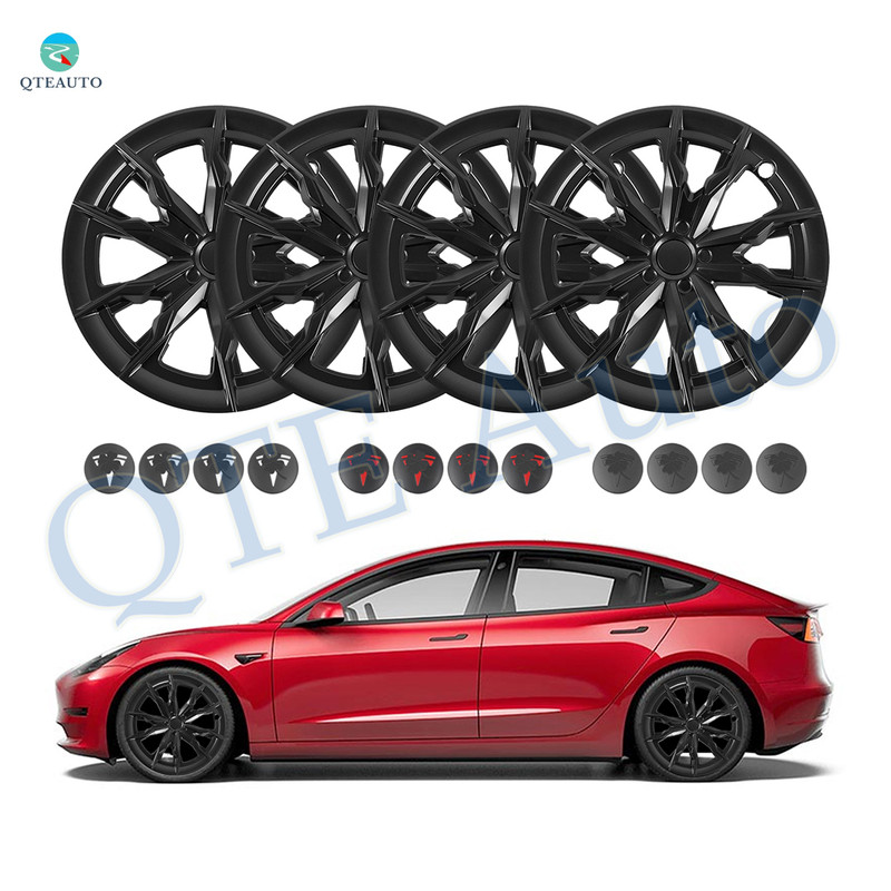 Set Of 4 Wheel Covers Holy Dipper Model Hubcaps To 2017-2023 Tesla 3 18 inch Except Highland