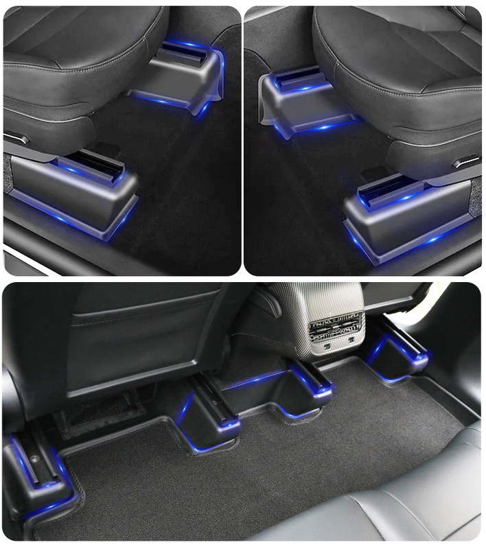 Under Seat Corner Guards Slide Rail Protector Cover To 2020-2025 Tesla Y