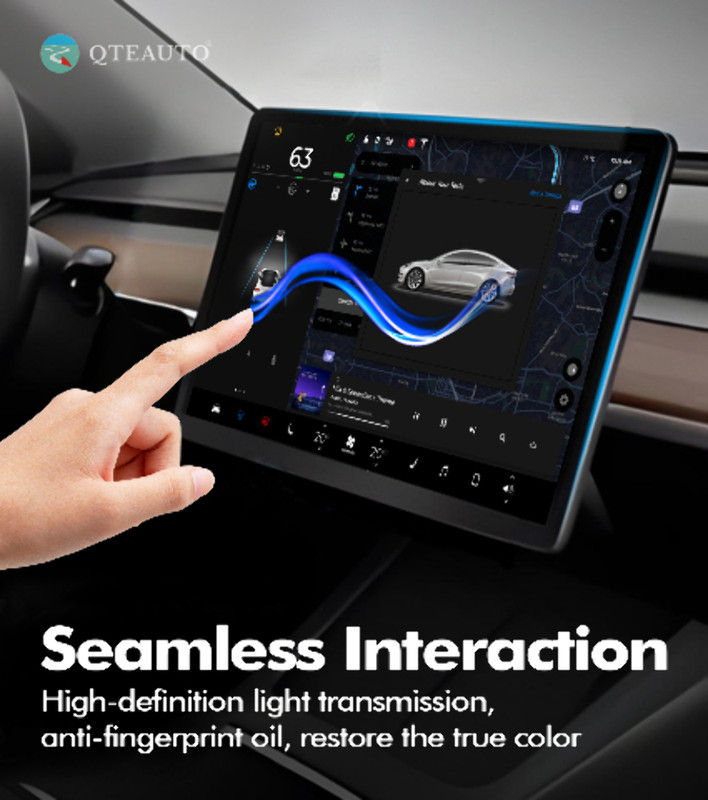 Center Screen Tempered Glass Screen Protector Film Replacement For Tesla 2017-2025 3, 2020-2025 Y