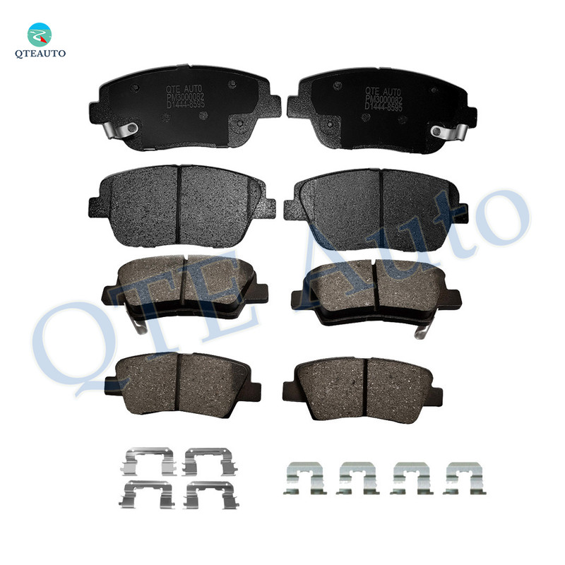 Front Rear Brake Pads for 2011-2015 Hyundai Sonata, 2011-2015 KIA Optima, Set of 8 Ceramic Brakes Pads  D1444 8595 Rear: 8428A-D1445
