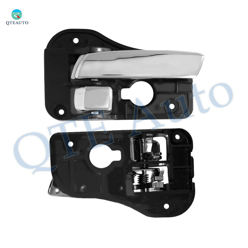Pair of 2 Front Left-Right Inner Inside Door Handle For 2007-2010 KIA Rondo Chrome