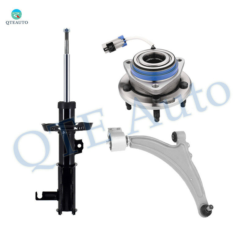 Set of 3 Front Right Lower Control Arm Ball Joint-Wheel Hub Bearing Assembly-Suspension Strut Assembly For 2010 Buick Allure